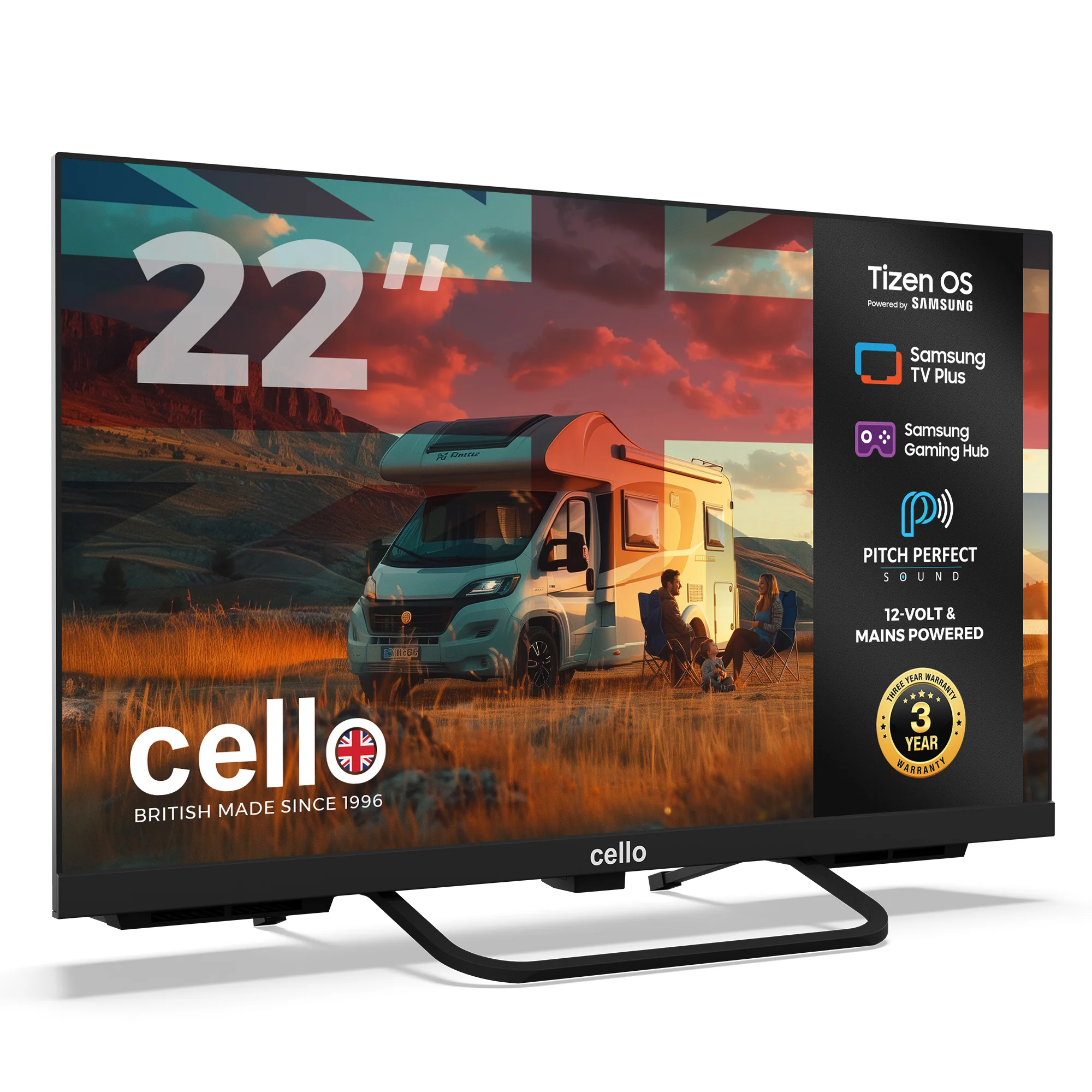 22 inch Smart Samsung Plus 12-Volt Traveller TV with Pitch Perfect Speakers - Image 8