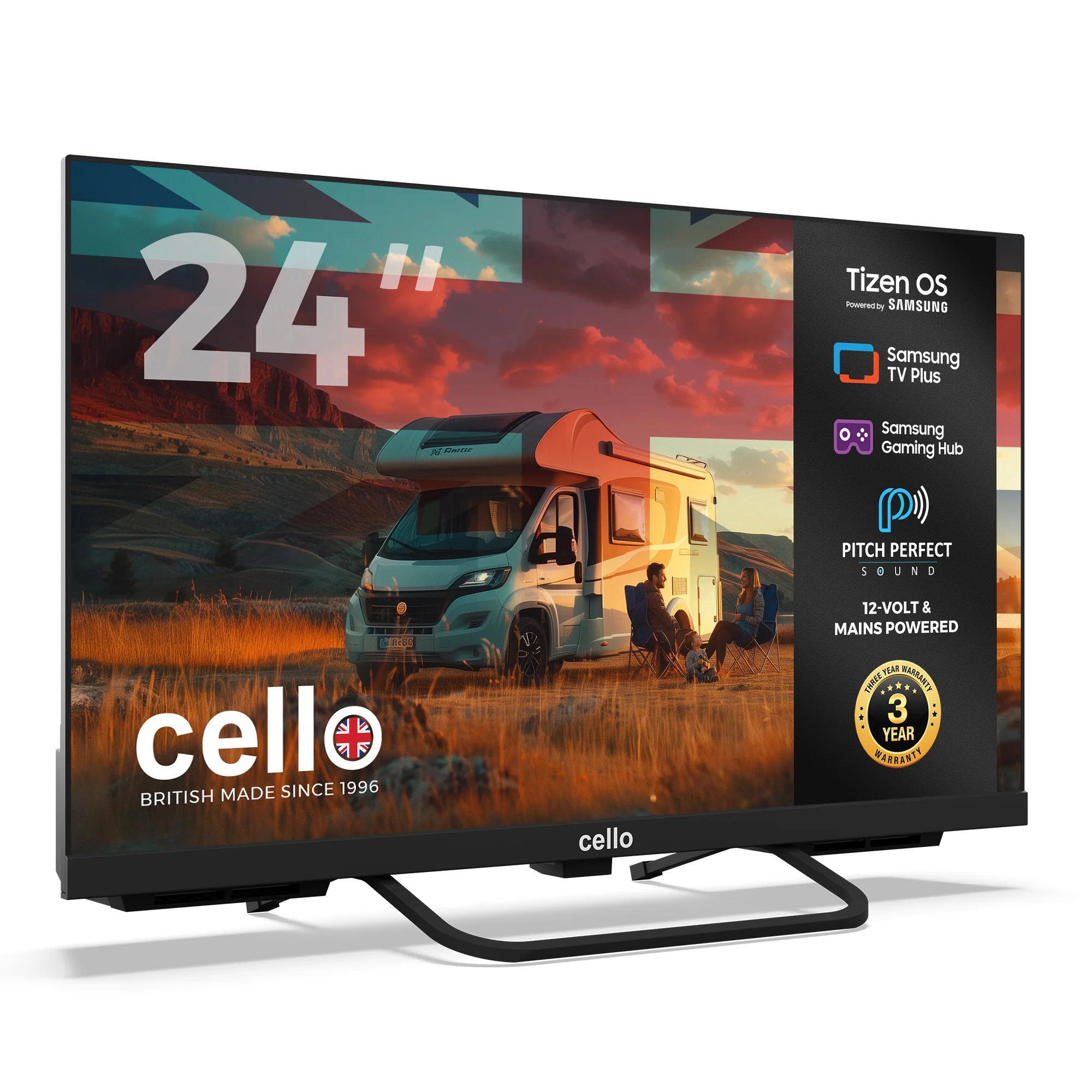 24 inch Smart Samsung Plus 12-Volt Traveller TV with Pitch Perfect Speakers - Image 3