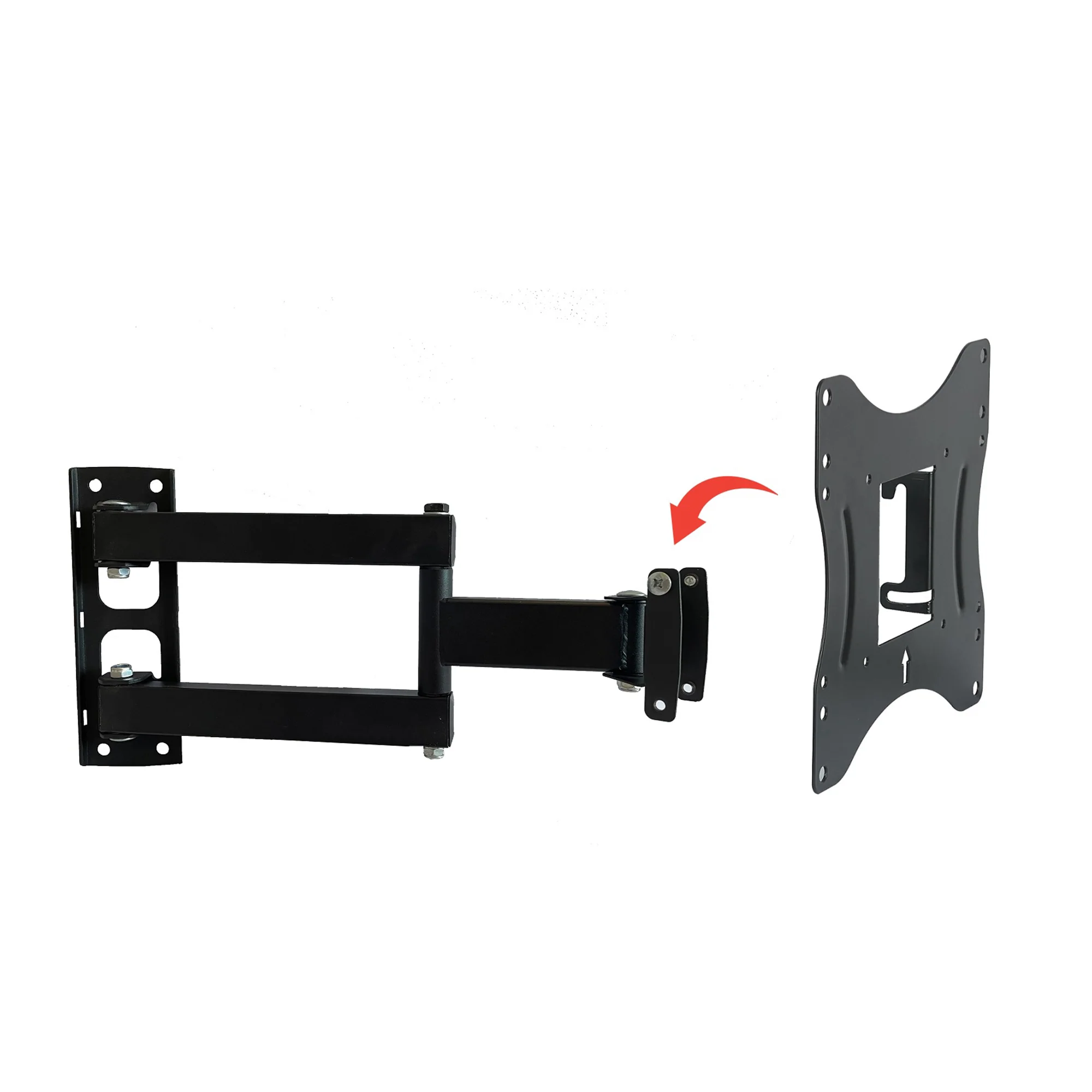 LO33 Adjustable Full Motion TV Wall Mount with Tilt & Swivel, 10–43” - Image 4