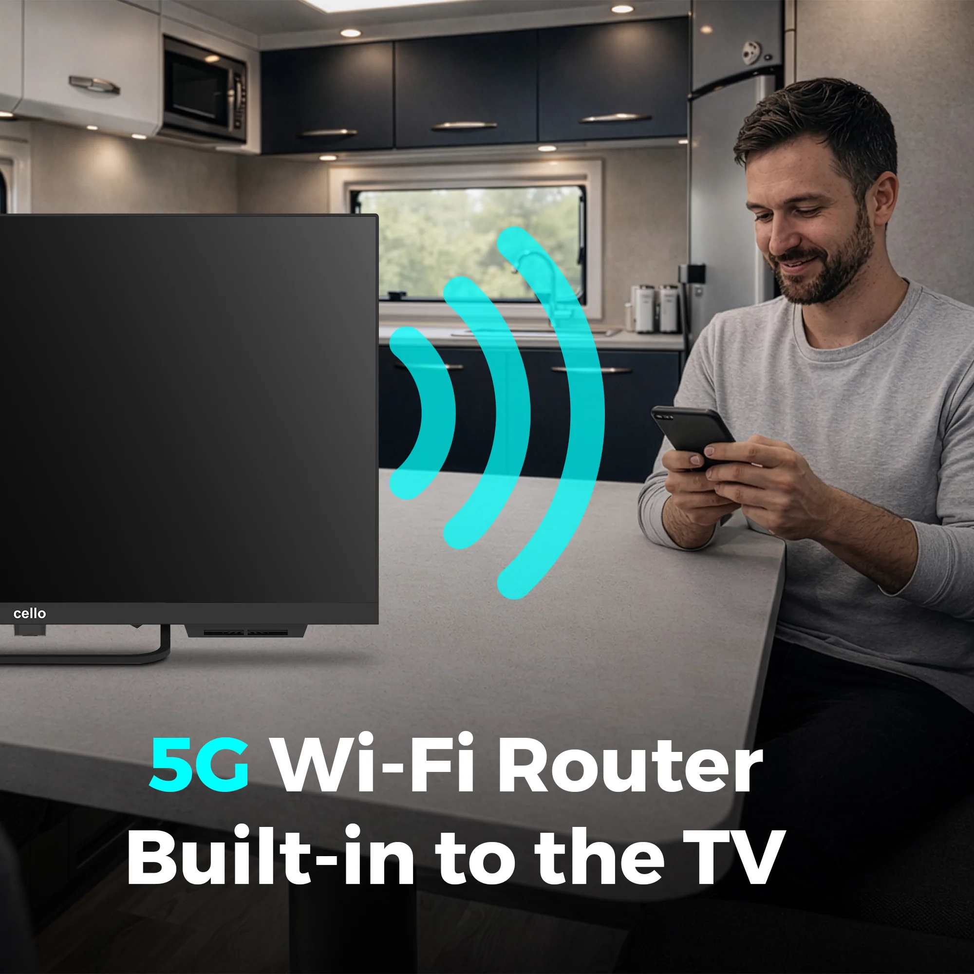 24 inch VOYAGER Smart Samsung Plus TV with built-in 5G Wi-Fi ROUTER - Image 4