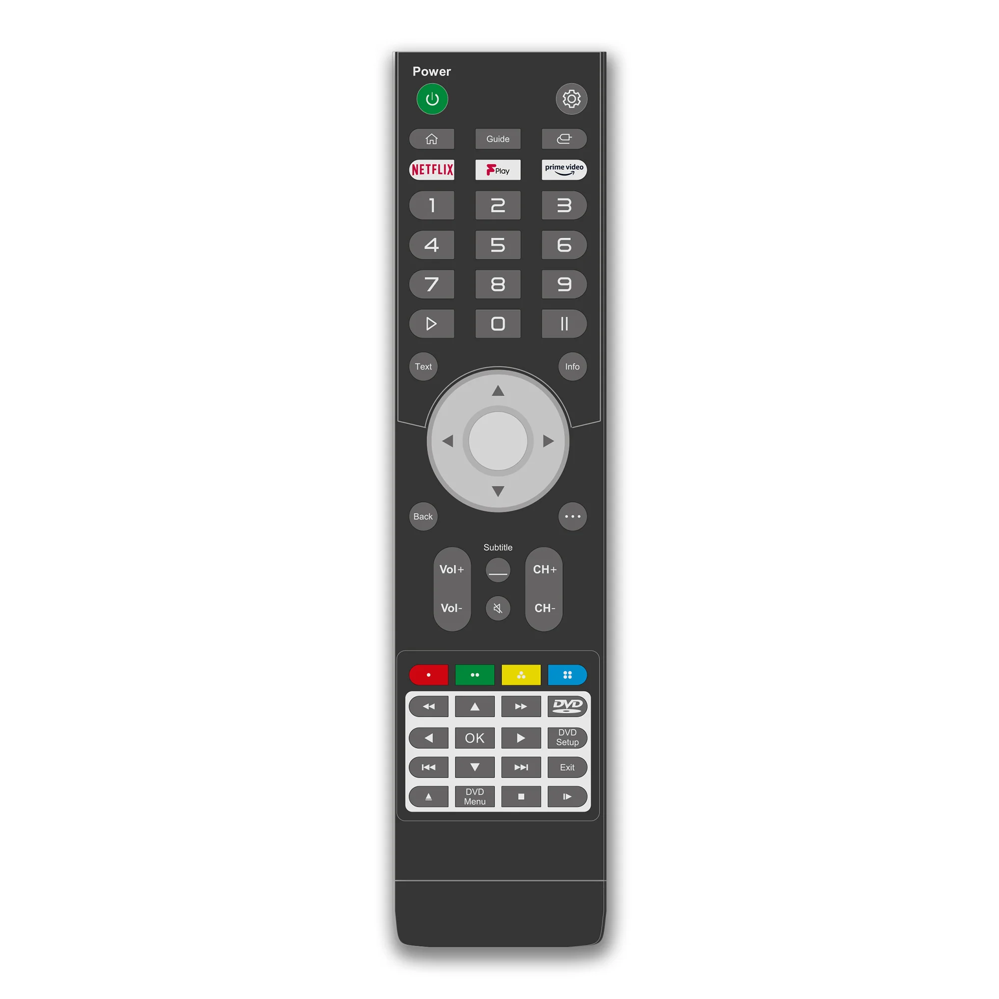 Replacement WebOS Smart TV with DVD Remote Control